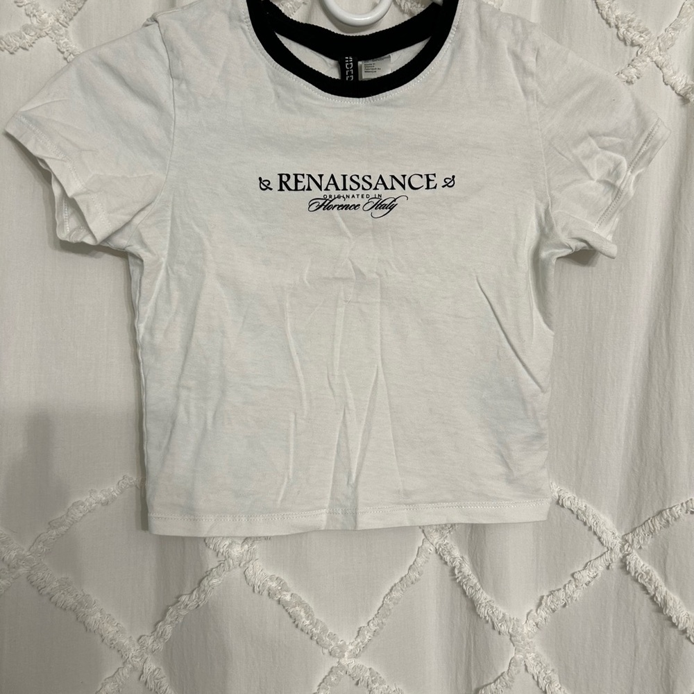 Renaissance Graphic Tee - White and Black